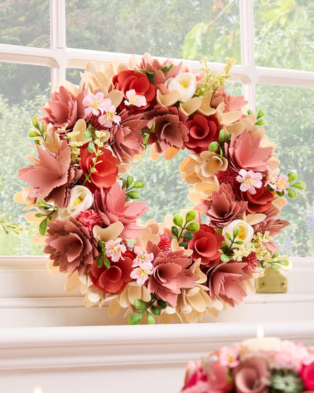 Woodhall Floral Wreath 35cm