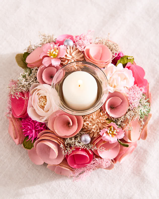 Candle Holders - S/2 Belford Floral Candle Holders
