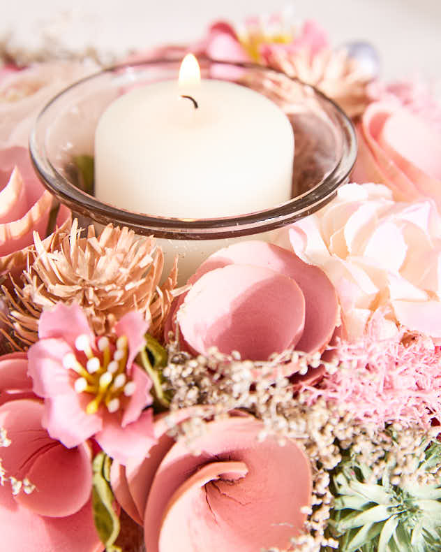Candle Holders - S/2 Belford Floral Candle Holders