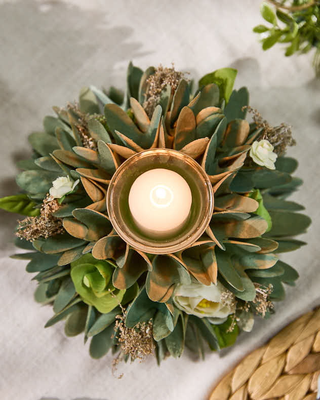 Candle Holders - S/2 Stockbridge Floral Candle Holders