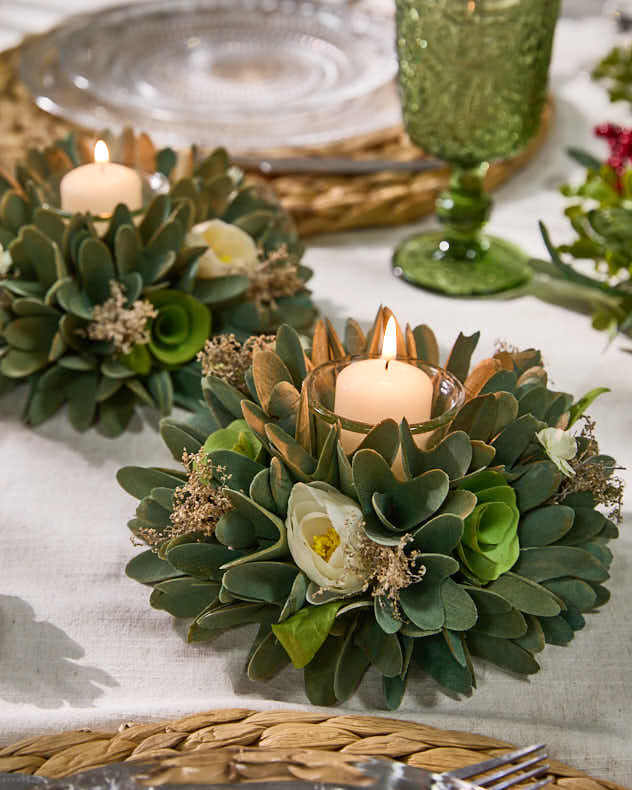 S/2 Bougeoirs floraux Stockbridge