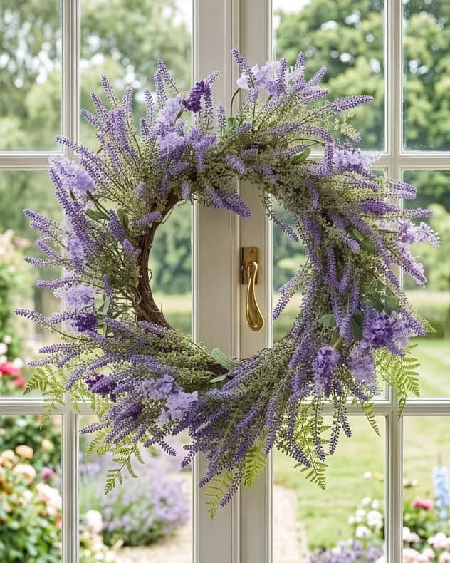 Bellegarde Lavender Wreath 50cm