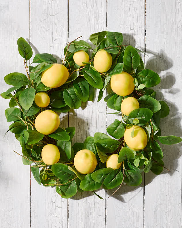 Lemon Floral Wreath