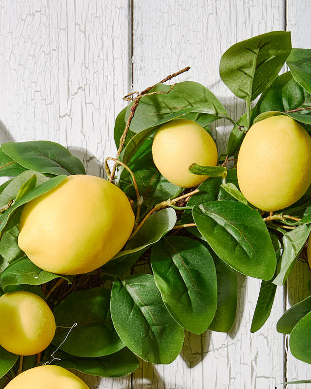 Lemon Floral Wreath