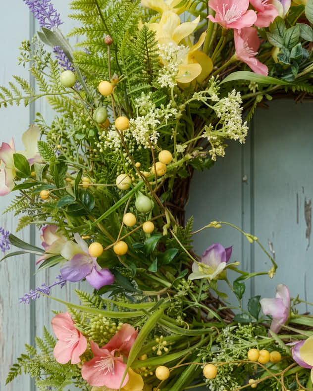 Hillington Wild Flower Wreath 60cm