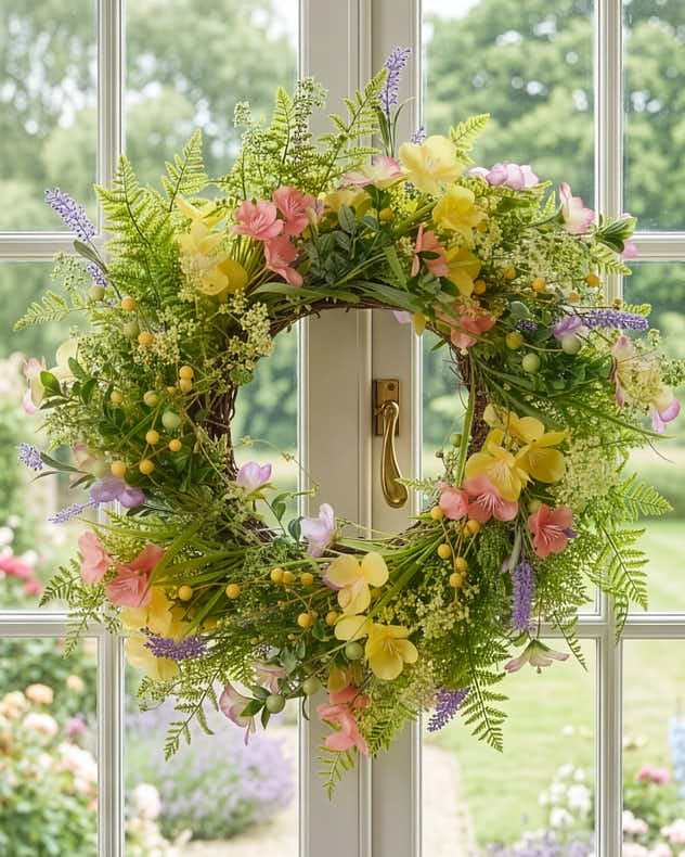 Hillington Wild Flower Wreath 60cm