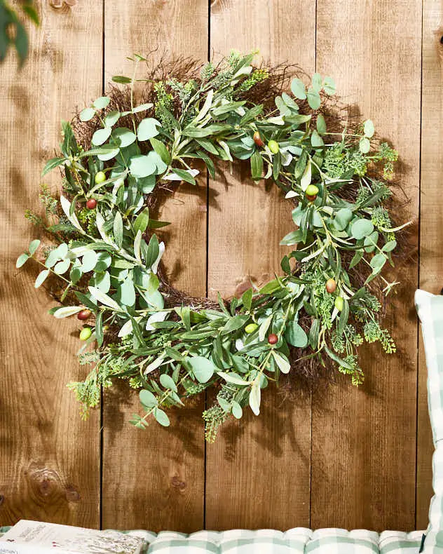 Olive Grove Spring Wreath