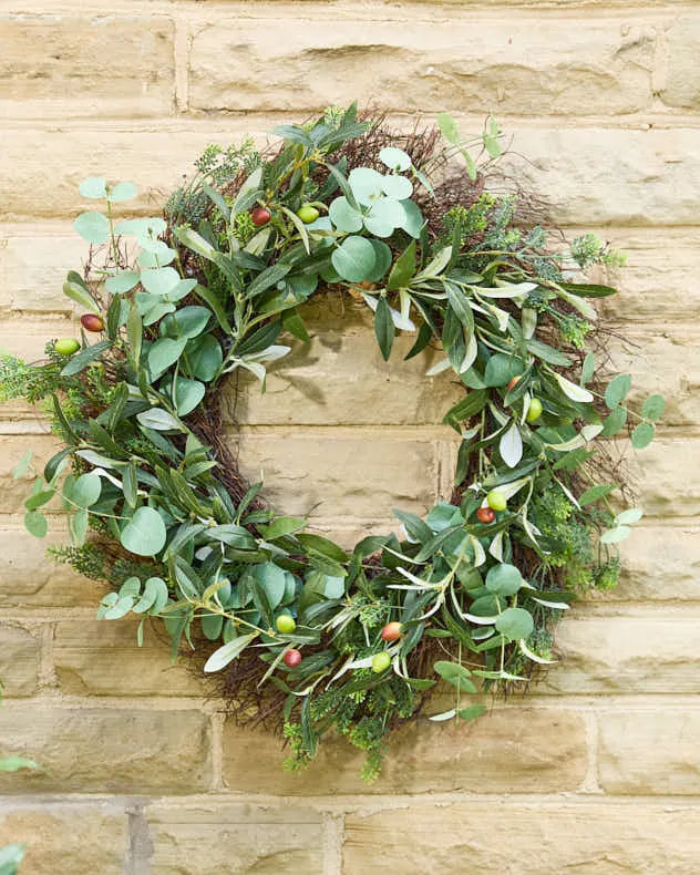 Olive Grove Spring Wreath