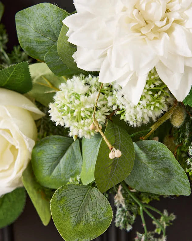 Zuria White Floral Wreath 