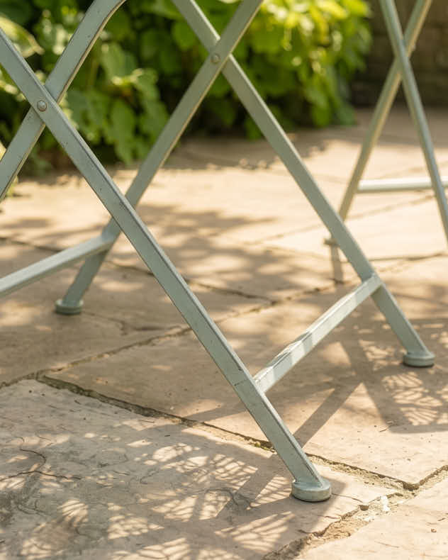 Set of 2 Botanical Green Leaf Garden Chairs
