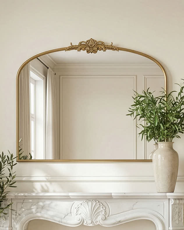 Alzonne Ornate Half Mirror