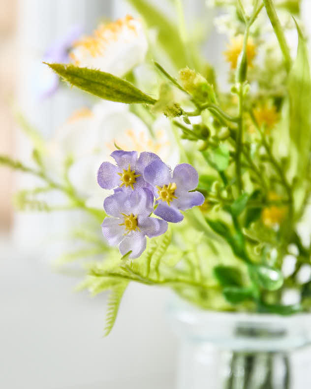 Buttercup Floral Spring Houseplant in Bottle Vase