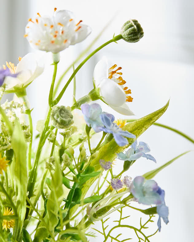 Buttercup Floral Spring Houseplant in Bottle Vase