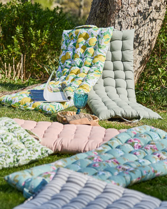 Long Outdoor Floor Cushion Collection