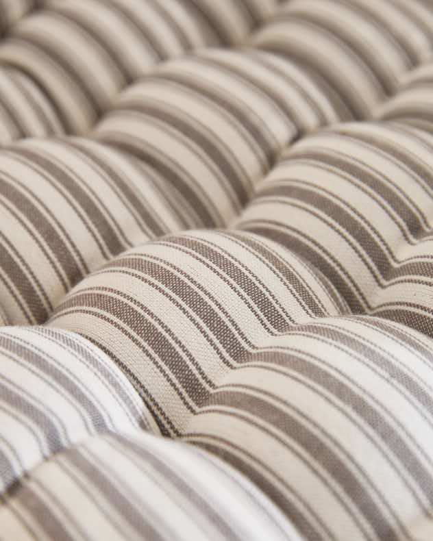 Pyreneés Grey Stripe Indoor Bench Mattress