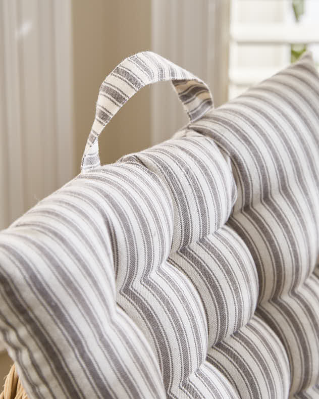 Pyreneés Grey Stripe Indoor Bench Mattress