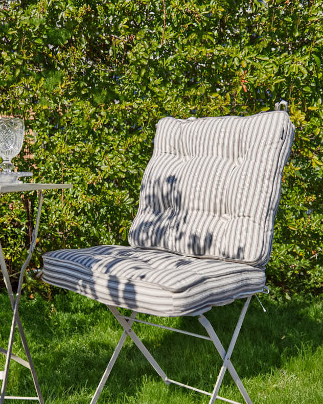 Set 2 Pyreneés Stripe Garden Seat Cushions