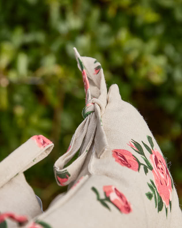 Seat Pads - Set of 2 Vintage Rose Outdoor Seat Pads
