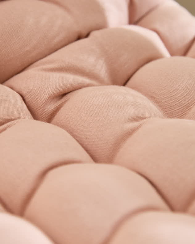 Blush Pink Indoor Bench Mattress