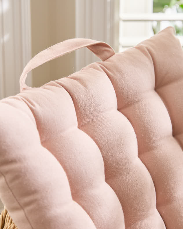 Blush Pink Indoor Bench Mattress