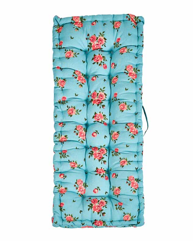 Blue Rose Indoor Bench Cushion