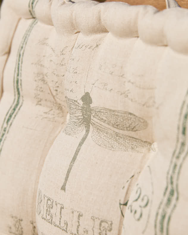 Coussin d'extérieur vert Belle Jardinere