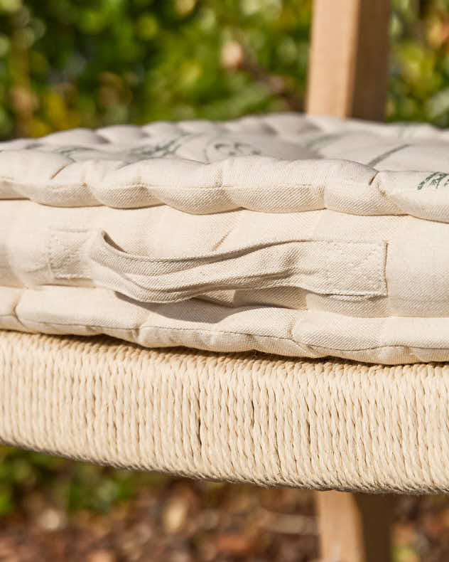 Coussin d'extérieur vert Belle Jardinere