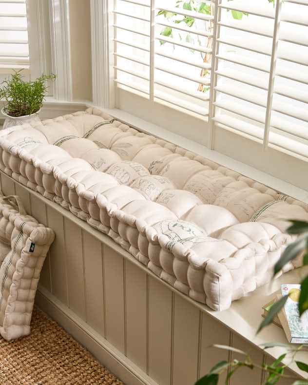 Belle Jardinere Green Indoor Bench Cushion