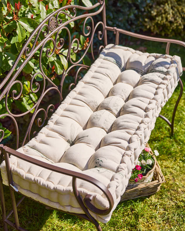 Belle Jardinere Green Outdoor Bench Cushion