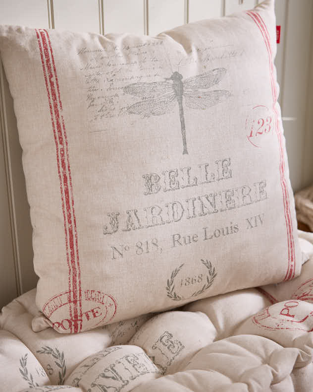 Belle Jardinere Red Indoor Cushions
