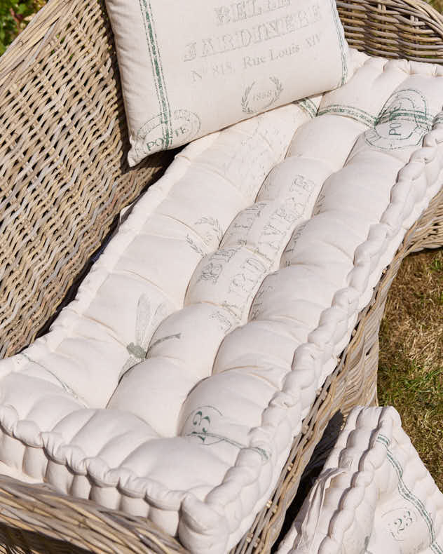Seat Pads Mattress Seat Pad - Belle Jardinere Green Garden Cushions