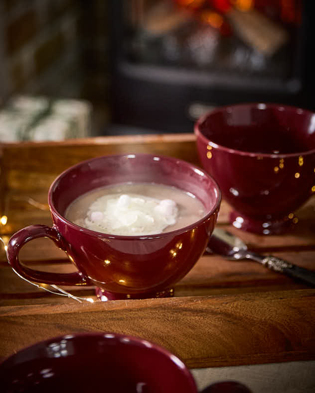 Set of 2 Winter Hot Chocolate Mugs