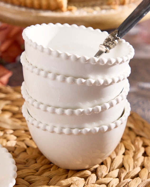 Blanche Perle Beaded Dinnerware Collection