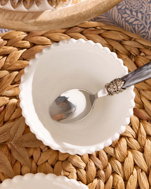Blanche Perle Beaded Dinnerware Collection