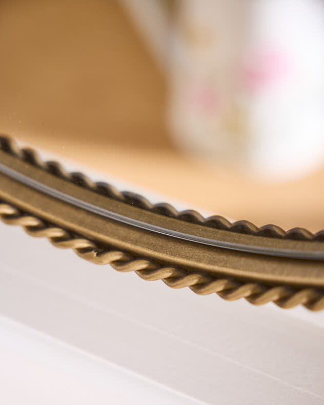 Mirror - Gold Braided Edge Mirror 40cm