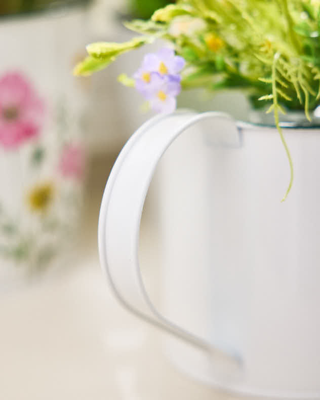 Cornflower Watering Can Planter