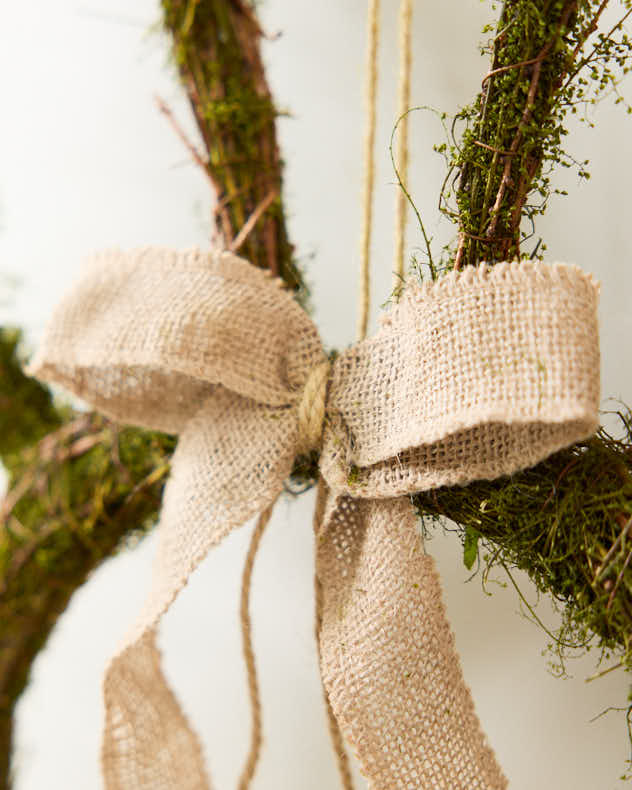 Wicker Easter Bunny Wreath