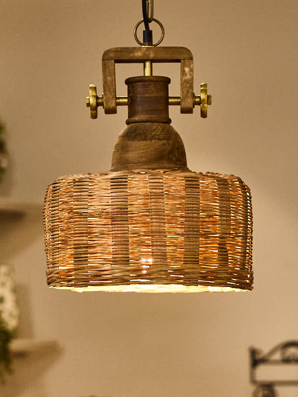 Industrial Wicker Light Shade