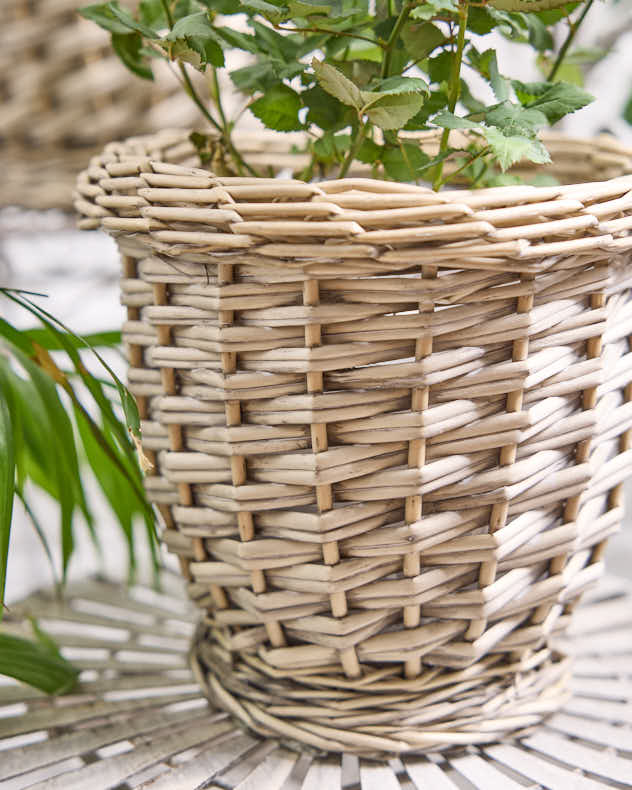 Set of Three French Woven Planters