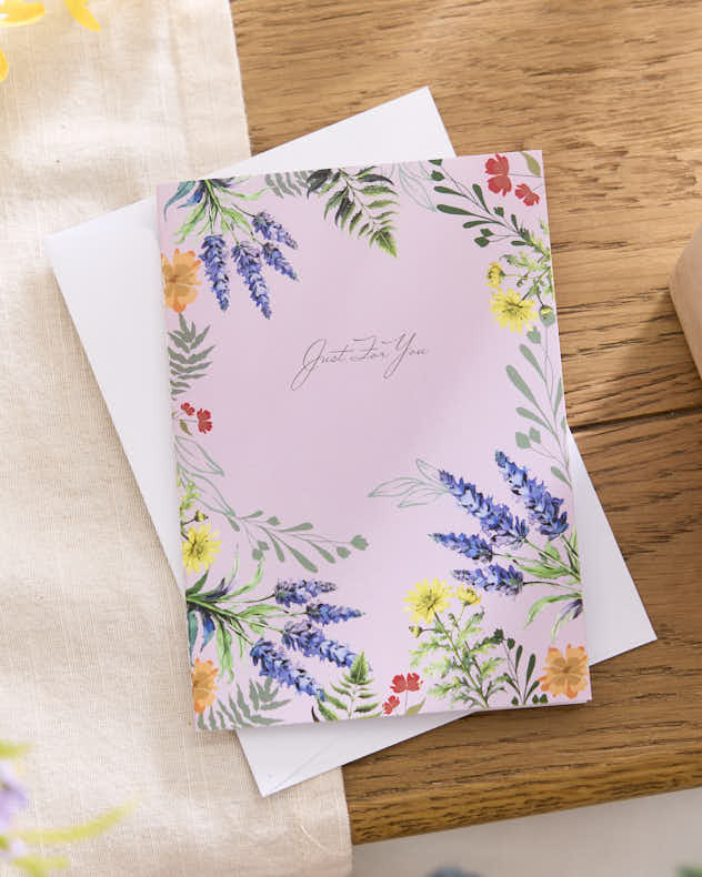 Multi-colour Card Greeting Card - Just For You Greeting Card