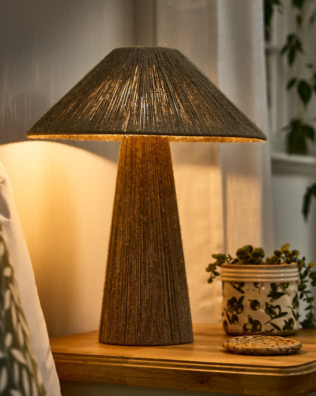 Tapered Jute Rope Lamp