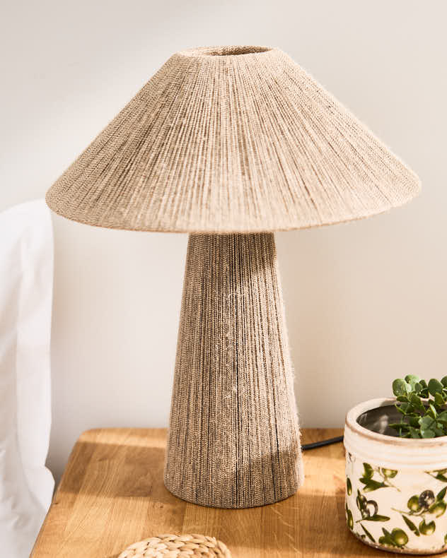 Tapered Jute Rope Lamp