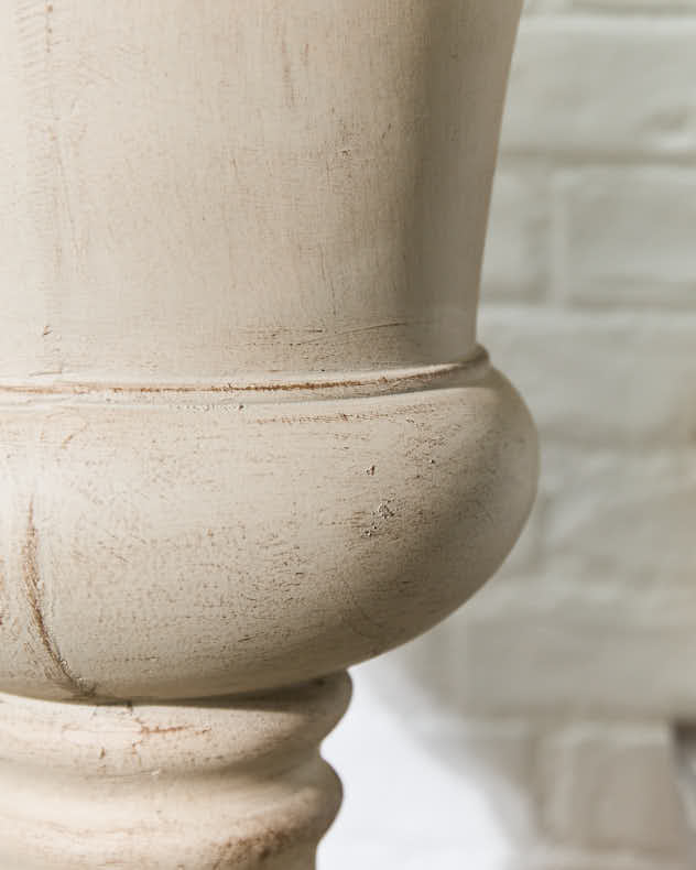 Beige Footed Urn Planter