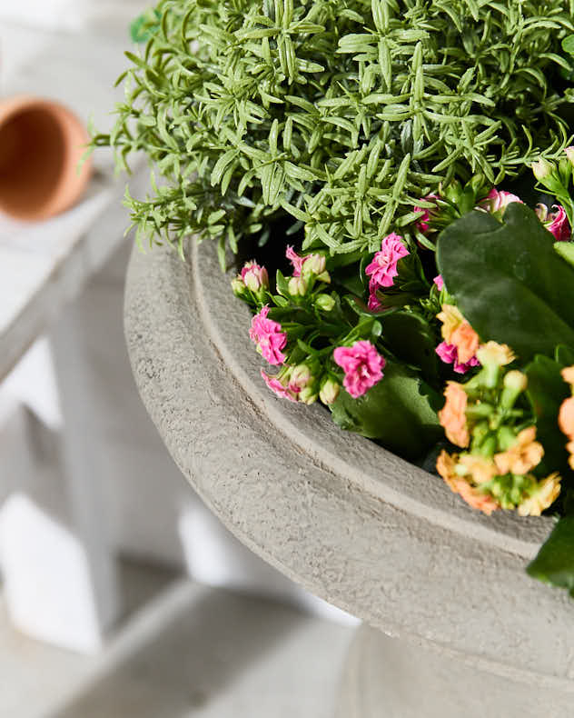 Grey Footed Urn Planter