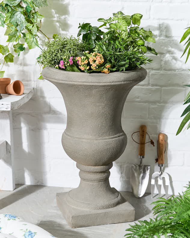 Grey Footed Urn Planter