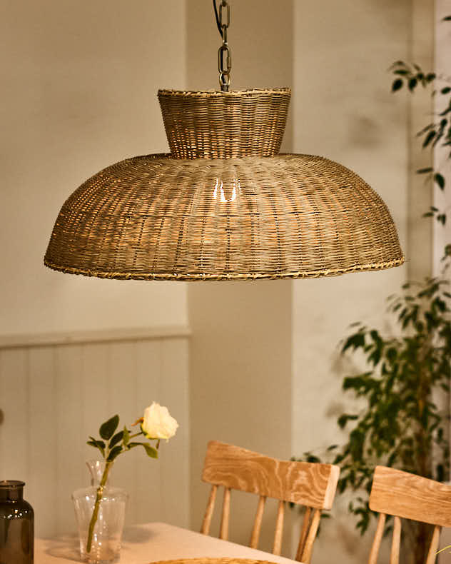 Ceiling Light Fixtures - Rattan Ceiling Light