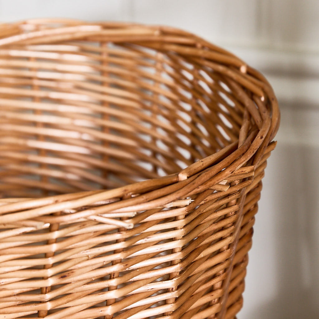 Woven Willow Waste Paper Basket