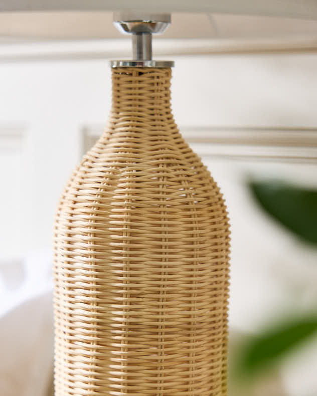 Tall Rattan Table Lamp