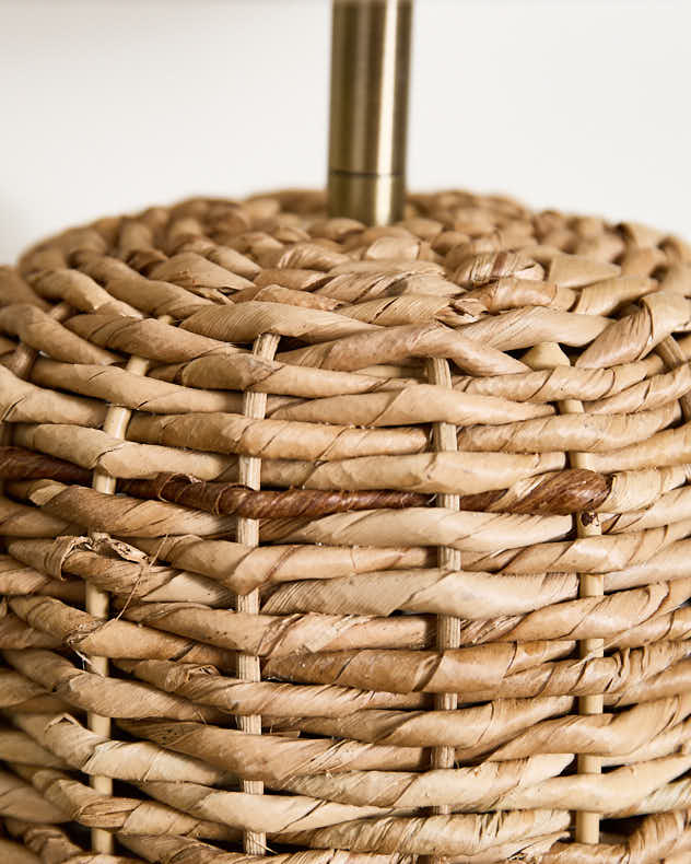 Tall Woven Jute Table Lamp