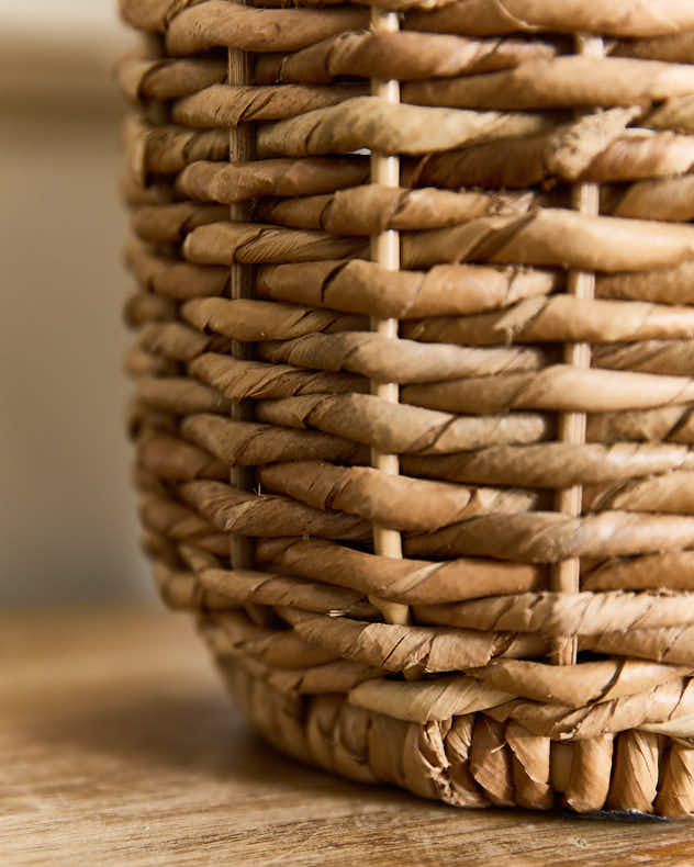 Tall Woven Jute Table Lamp